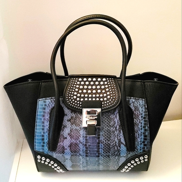 Bancroft Medium Michael Kors Collection Snakeskin - Picture 1 of 8